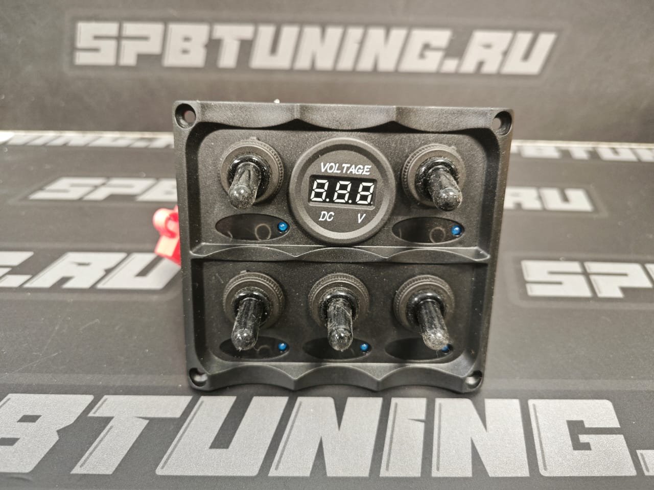 Панель управления пластик, 5 тумблеров, вольтаж, 12V