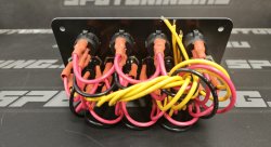 Панель управления пластик, 8 кнопок, 12V