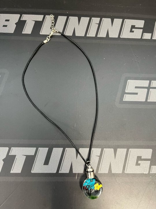 Брелок *сакура* бирюзовый