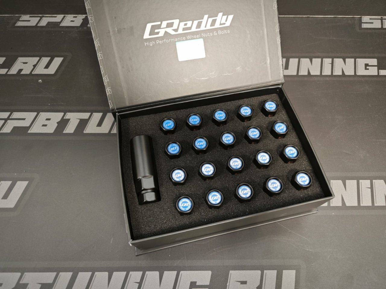 Гайки колесные Greddy M59P PRO MAX M12х1.5 синие