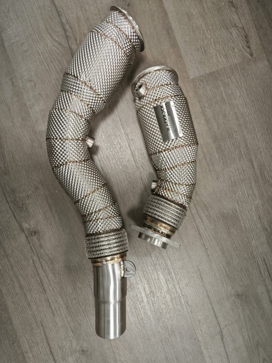 Приемные трубы (даунпайпы) HeatShield Catted BMW-DP-0080 BlackRock BMW S55 M2Comp/M3/M4 F80/F82/F87