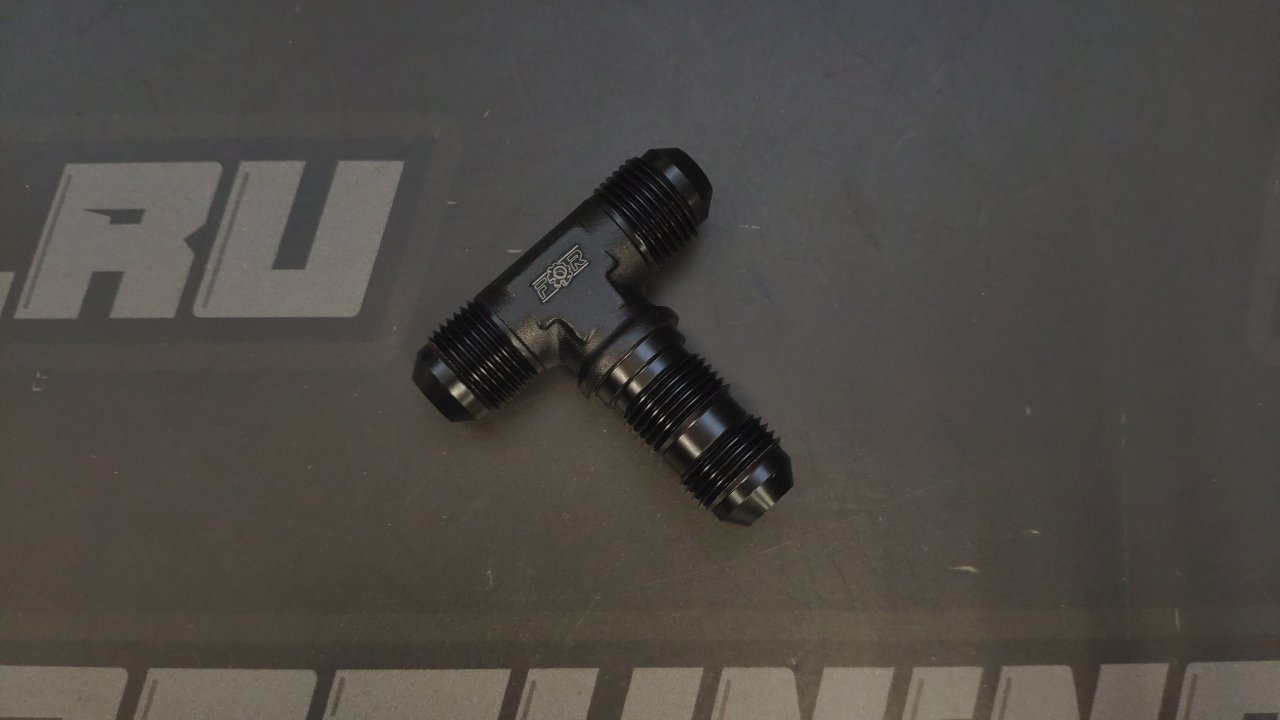 Тройник проходной (папа-папа-папа) AN3 (Alu) в перегородку