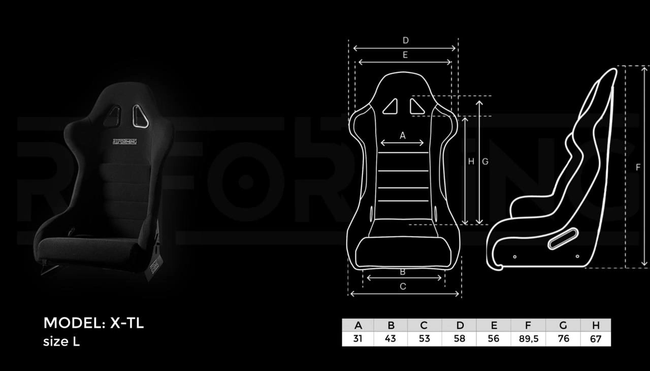 Спортивное сиденье Reforming X-TL (Омологация)
