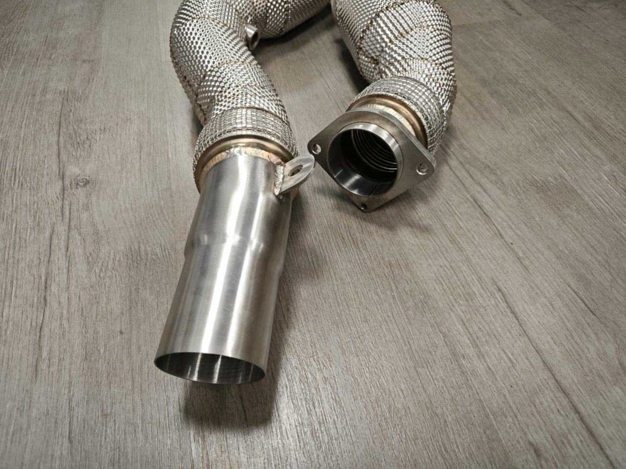 Приемные трубы (даунпайпы) HeatShield Catted BMW-DP-0080 BlackRock BMW S55 M2Comp/M3/M4 F80/F82/F87