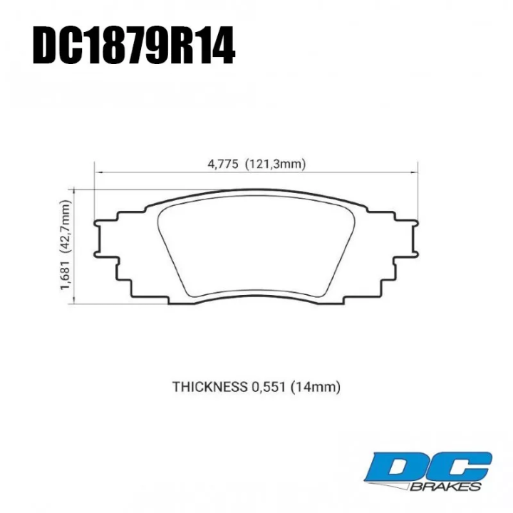 КОМПЛЕКТ ЗАДНИЙ Тормозные диски +колодки DC Brakes Toyota Camry V70,2018-; RAV4 2019->