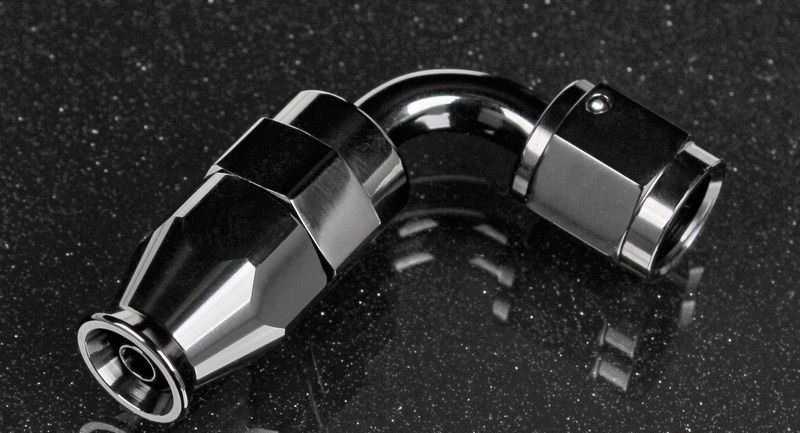 Фитинг AN4 90 градусов, под шланг PTFE (Китай)