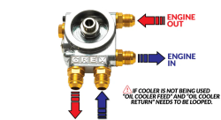 Проставка для переноса масляного фильтра с термостатом (70-80 C) GREX Greddy