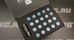 Гайки колесные Greddy M32P M12х1.5, синий, хром.