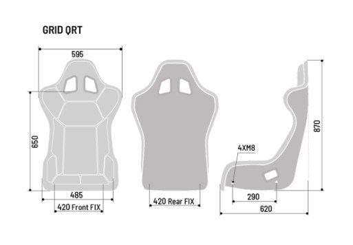 Спортивное сиденье SPARCO GRID-Q SKY QRT