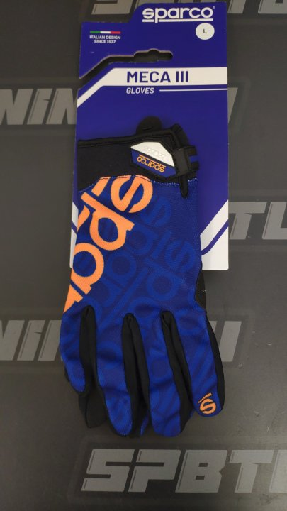 SPARCO Перчатки механика MECA-3, синий-оранжевый, р-р M