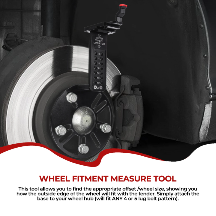 Инструмент для измерения вылета колесных дисков