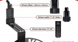 Инструмент для измерения вылета колесных дисков