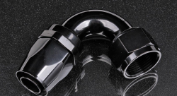 Фитинг AN20 120 градусов под шланг AN, черный