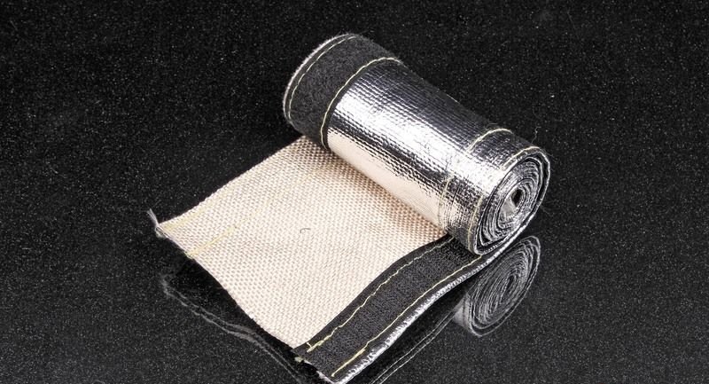 Термоизоляция шлангов и проводов 20мм, длина 90см, на липучке, 500 градусов - 1000 градусов