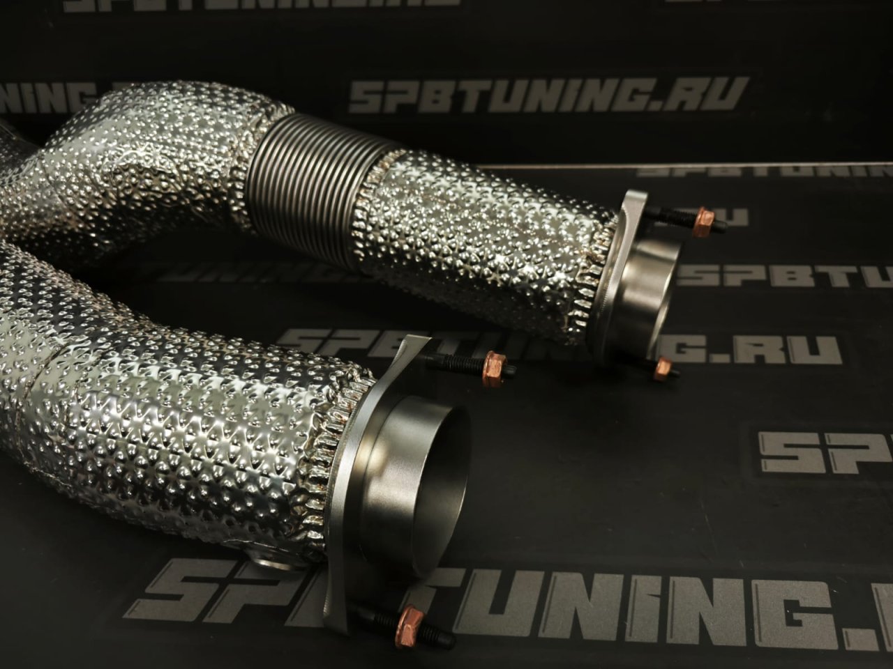 Даунпайп BMW M3/4(G80-83) M2(G87) + HeatShield - Be Solve System