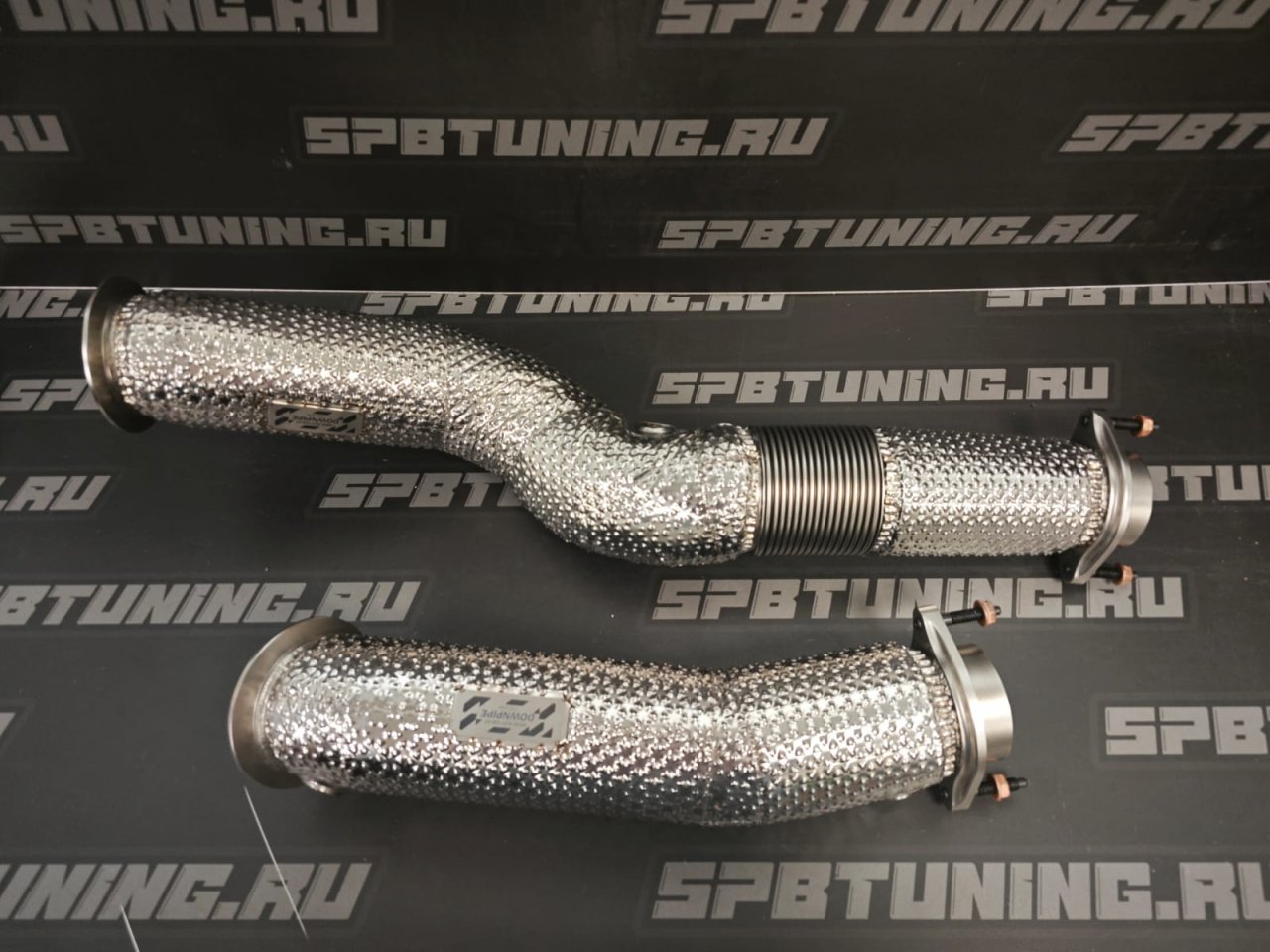 Даунпайп BMW M3/4(G80-83) M2(G87) + HeatShield - Be Solve System