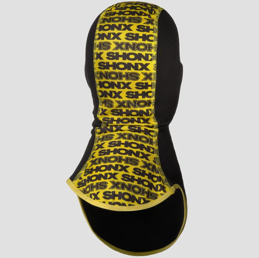 Подшлемник для картинга HOGO N1 SHONX, черный/желтый, р-р М