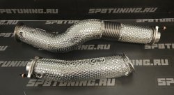 Даунпайп BMW M3/4(G80-83) M2(G87) + HeatShield - Be Solve System