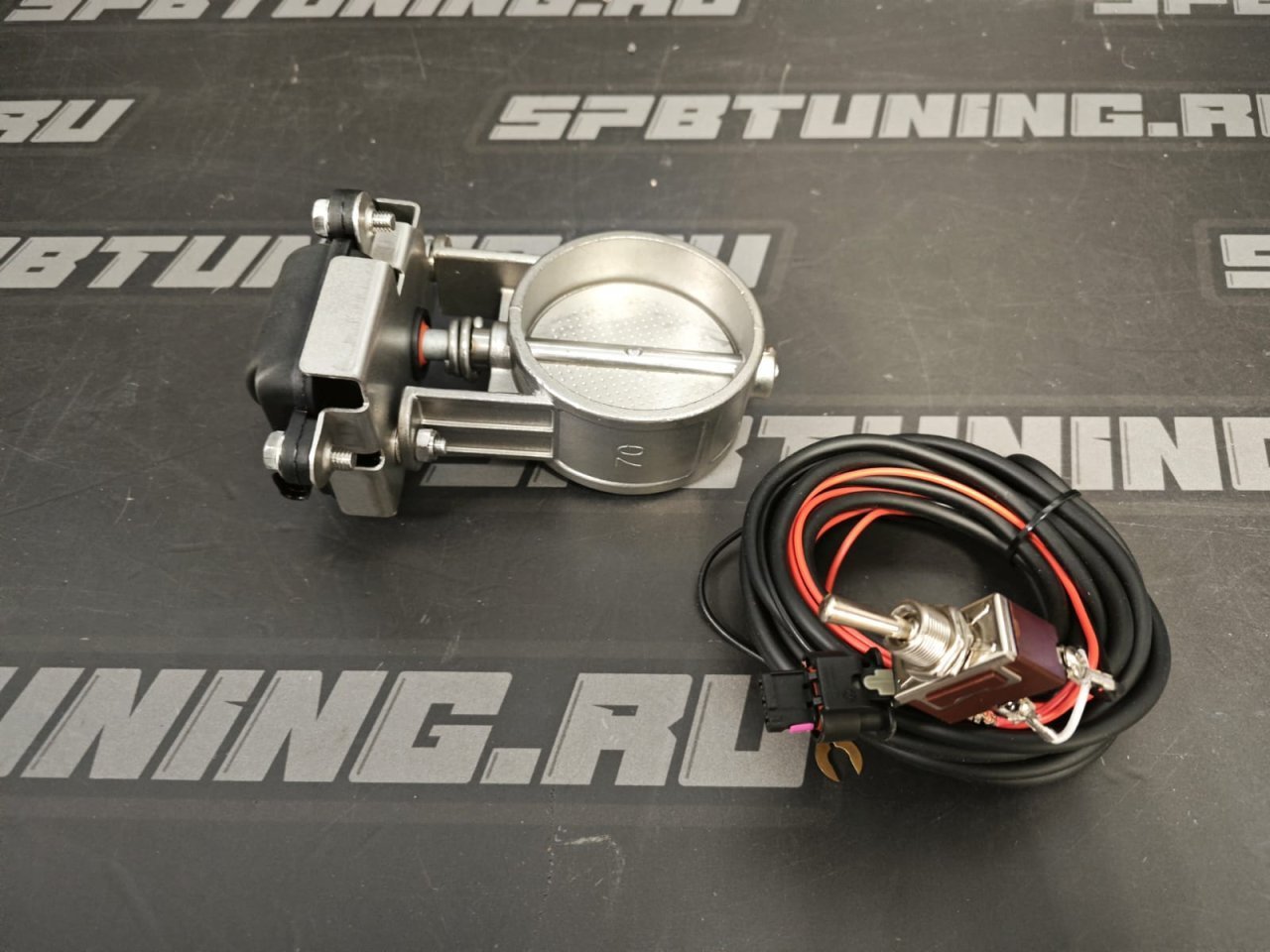 Заслонка выхлопная с электроприводом 60мм