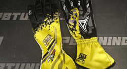 OMP KS-2 ART перчатки для картинга, черный/желтый, р-р XL