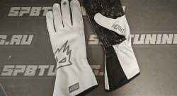 HOGO N2 перчатки для картинга, серый/зеленый неоновый, р-р XL