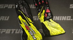 OMP KS-2 ART перчатки для картинга, черный/желтый неоновый, р-р XL