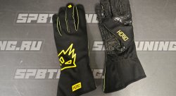 HOGO N2 перчатки для картинга, черный/жёлтый, р-р L
