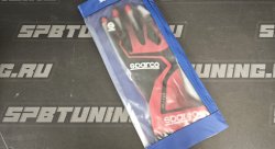 Sparco RUSH перчатки для картинга, красный/черный, р-р 12