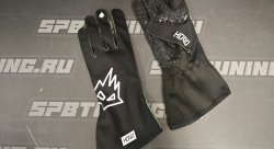 HOGO N2 перчатки для картинга, черный/зеленый неоновый, р-р L