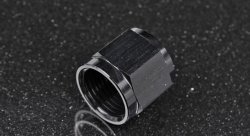 Фитинг гайка AN12 под алюминиевую трубку, черный