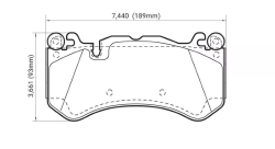 Колодки тормозные DC1291P17 DC Brakes Street STR.S+, перед. AUDI RS6 MK3 4F; RS7 4GA,