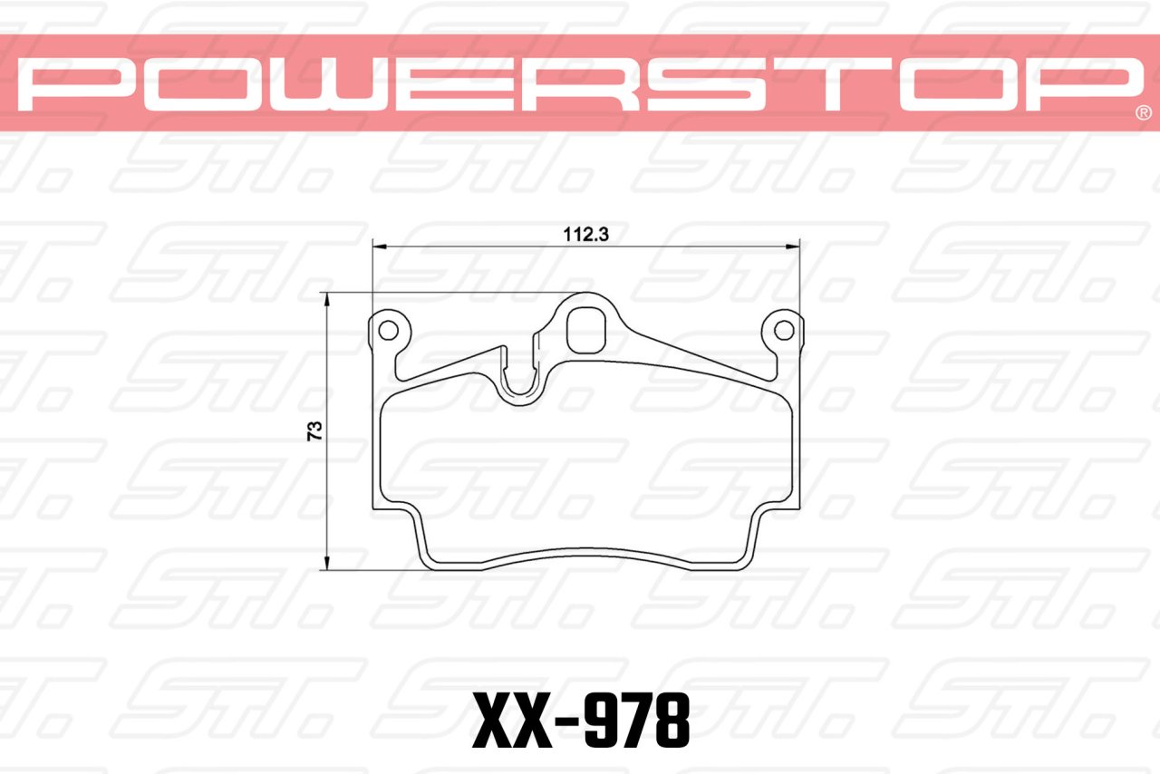 Колодки тормозные 23-978 PowerStop Z23 задние PORSCHE Cayenne (955);  Audi Q7, Touareg