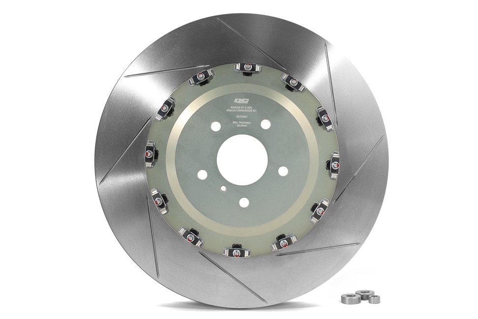 Тормозной диск NISSAN GT-R; DC Brakes, переход с 390*32.6mm на 408*34mm, Передний, DC70062S