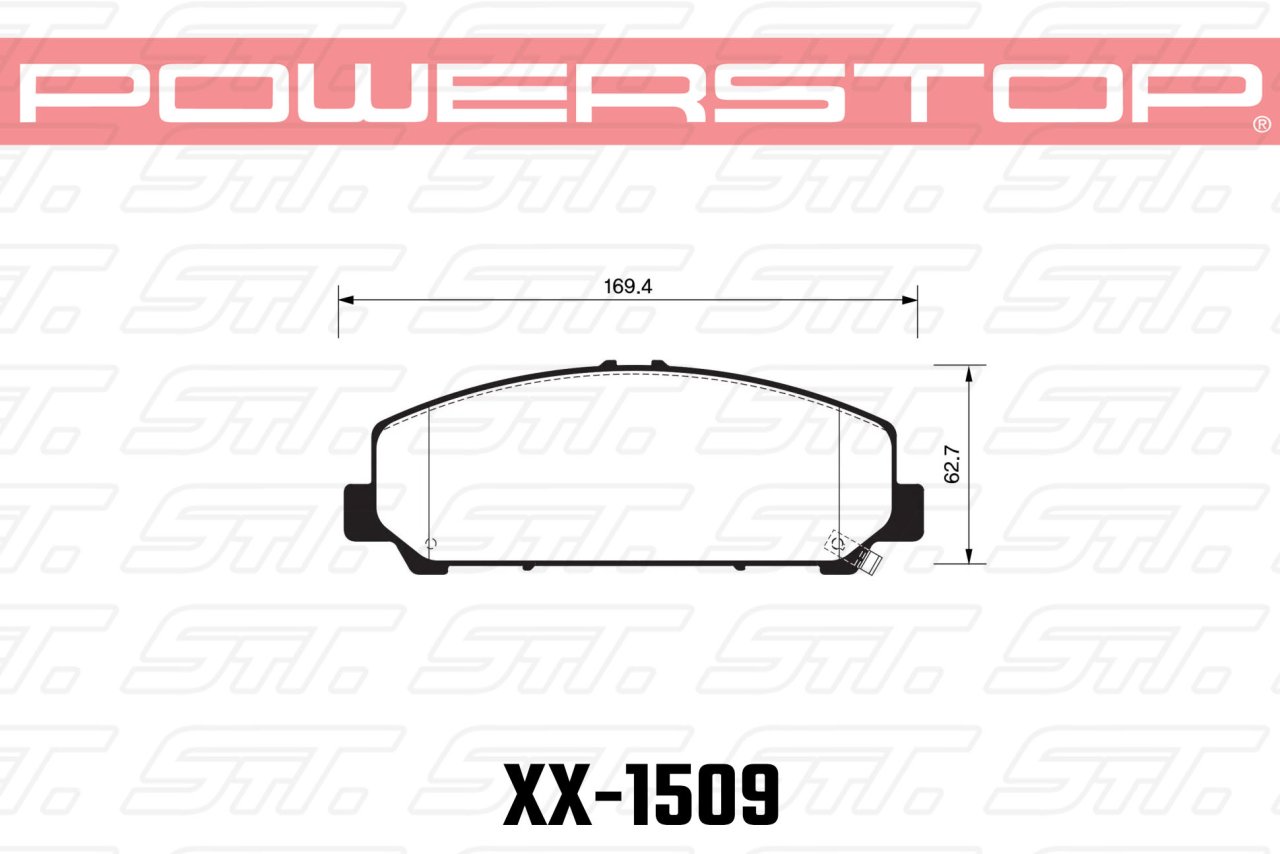 Колодки тормозные 36-1509 PowerStop Z36 передние INFINITI QX56 2007-13 ; QX80; NISSAN