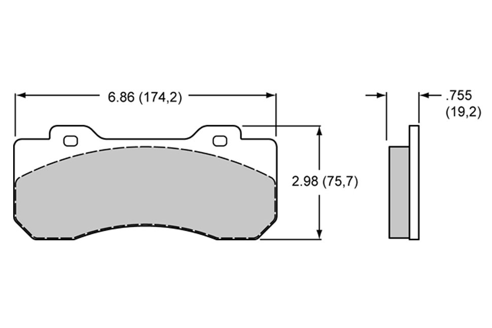 Колодки тормозные 150-Q-10120K Wilwood BP-Q под суппорт TX6R