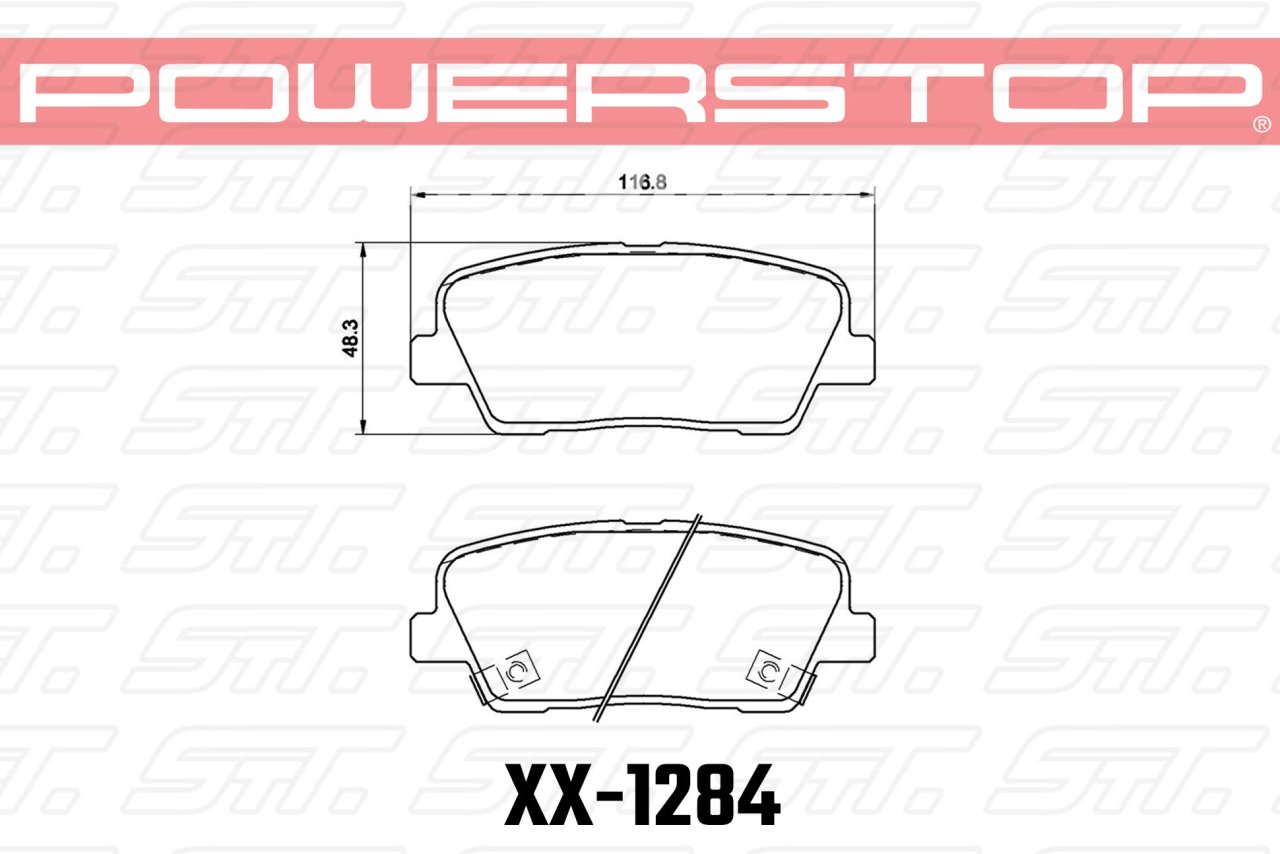 Колодки тормозные 23-1284 PowerStop Z23 задние KIA K9; STINGER; MOHAVE; GENESIS G70; G80; HYUNDAI