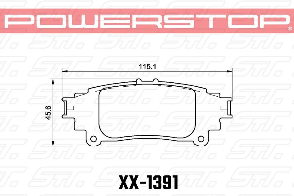 Колодки тормозные 36-1391 PowerStop Z36 задние Lexus RX350 2013-> ; HIGHLANDER 2013->