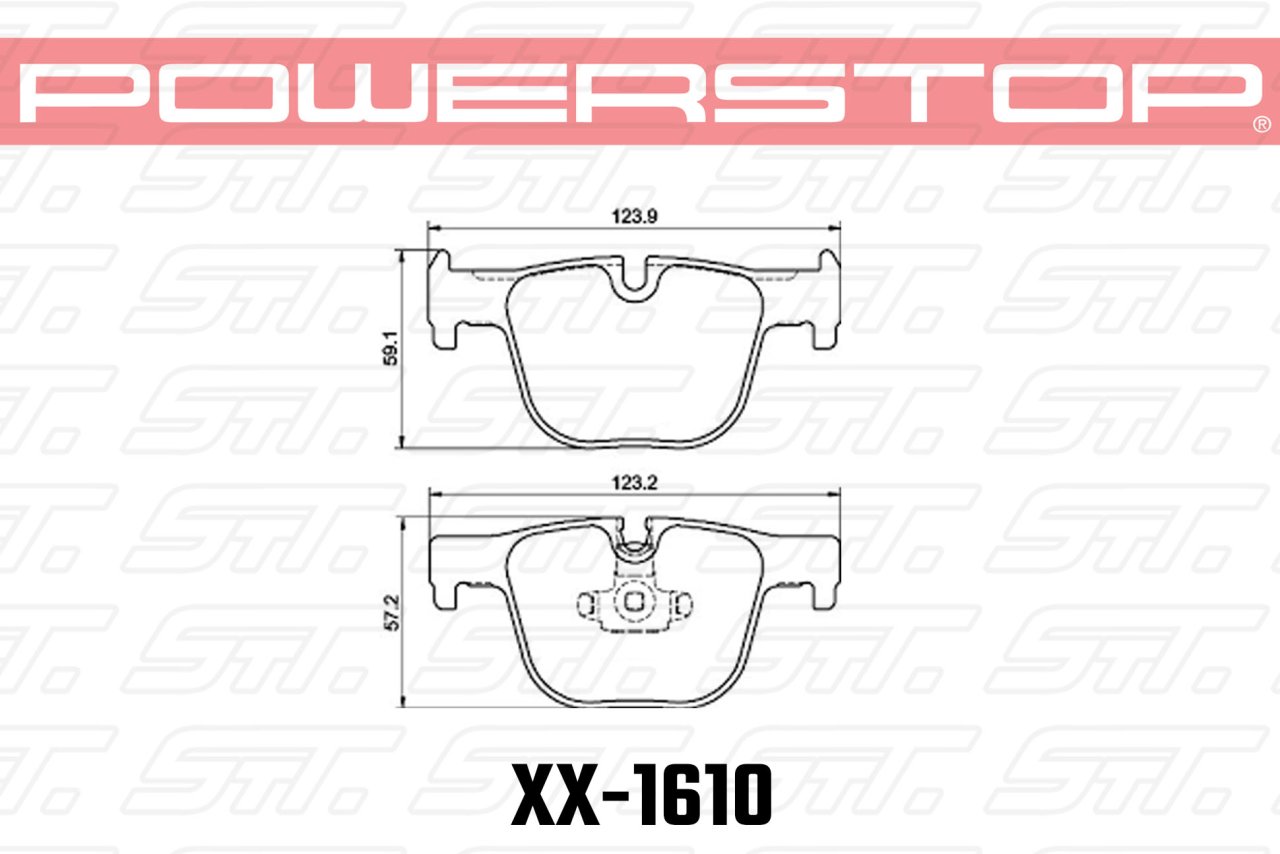 Колодки тормозные 23-1610 PowerStop Z23 задние BMW 3 F30; 4 F32