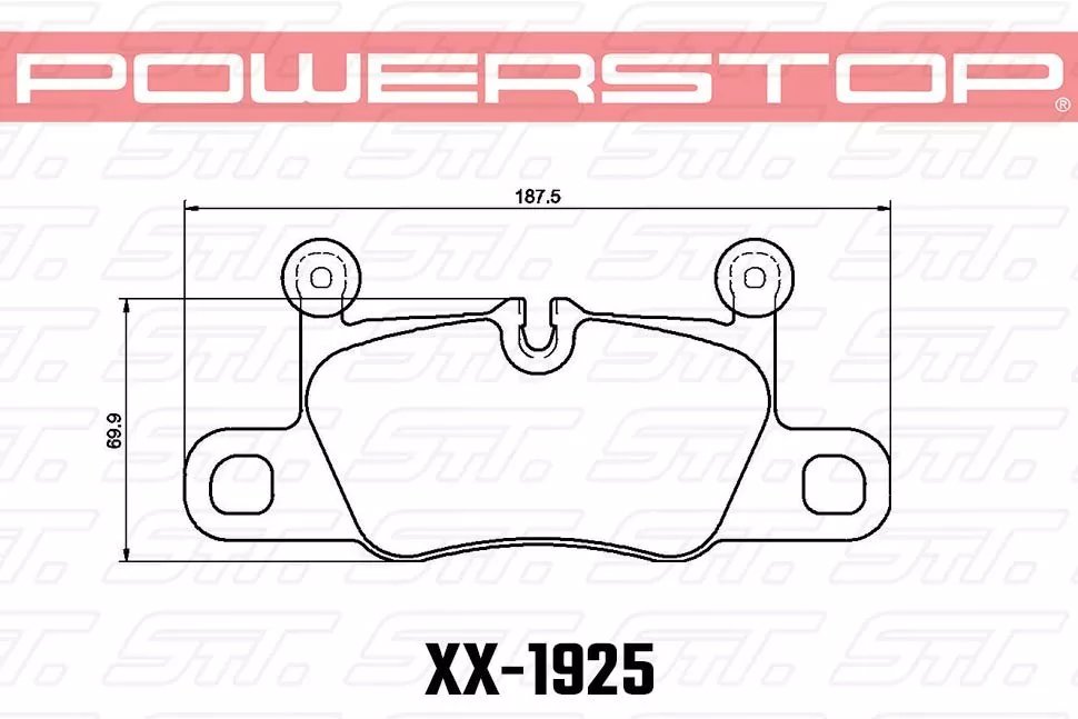 Колодки тормозные 23-1925 PowerStop Z23 задние Porsche 911 992; 911 991; CAYENNE Turbo