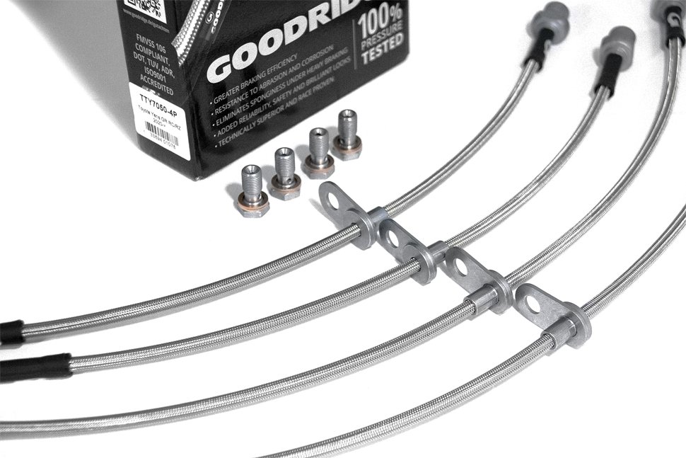 Армированные тормозные шланги Goodridge TTY7050-4P (4 шт.) Toyota Yaris GR RC/RZ 2020->  4шт.