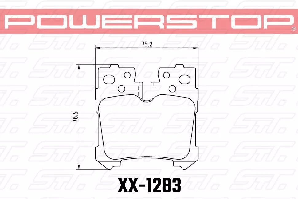 Колодки тормозные 23-1283 PowerStop Z23 задние Lexus LS (F4), LS350, LS500 2017->