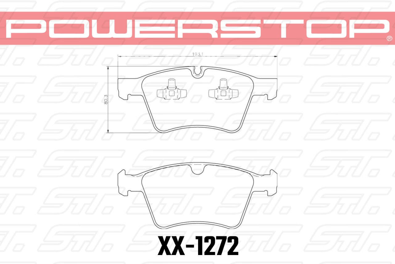 Колодки тормозные 23-1272 PowerStop Z23 передние MB ML W164; R W251 GL W164