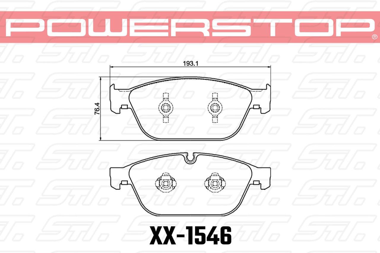 Колодки тормозные 23-1546 PowerStop Z23 передние Audi A8; SQ5 (8R)