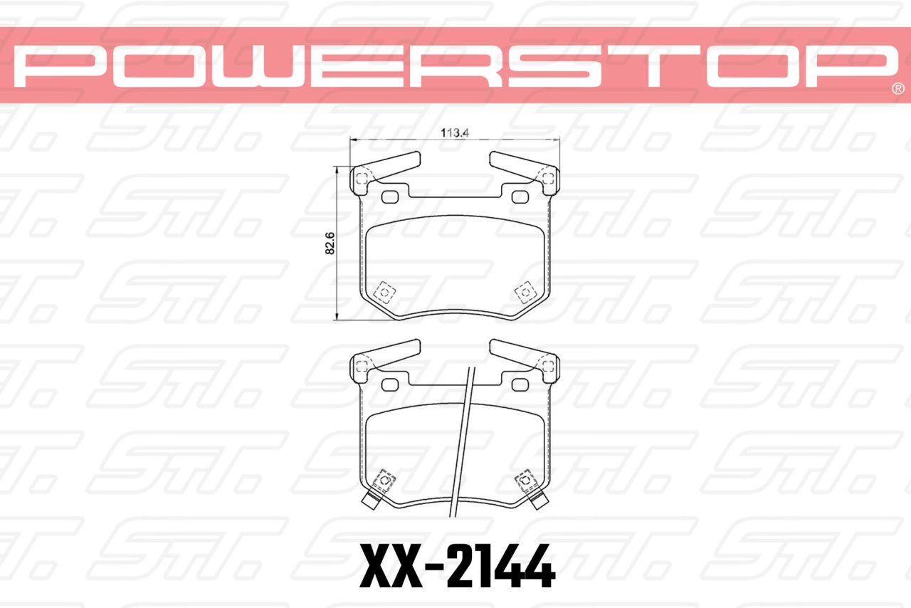 Колодки тормозные 23-2144 PowerStop Z23 задние KIA STINGER; GENESIS G70;