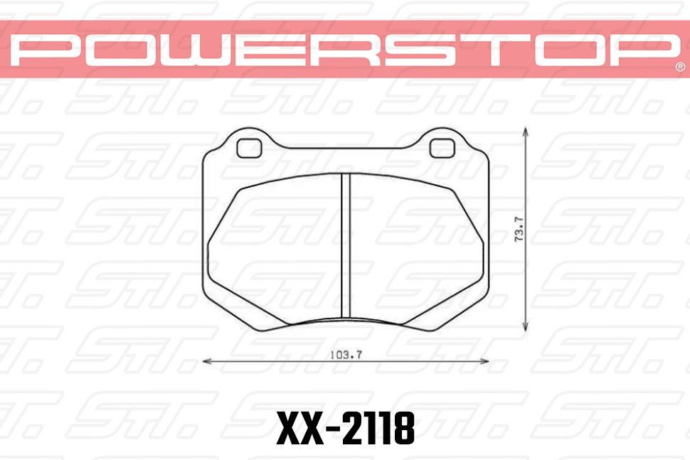 Колодки тормозные 23-2118 PowerStop Z23 задние SUBARU WRX STI 2016->