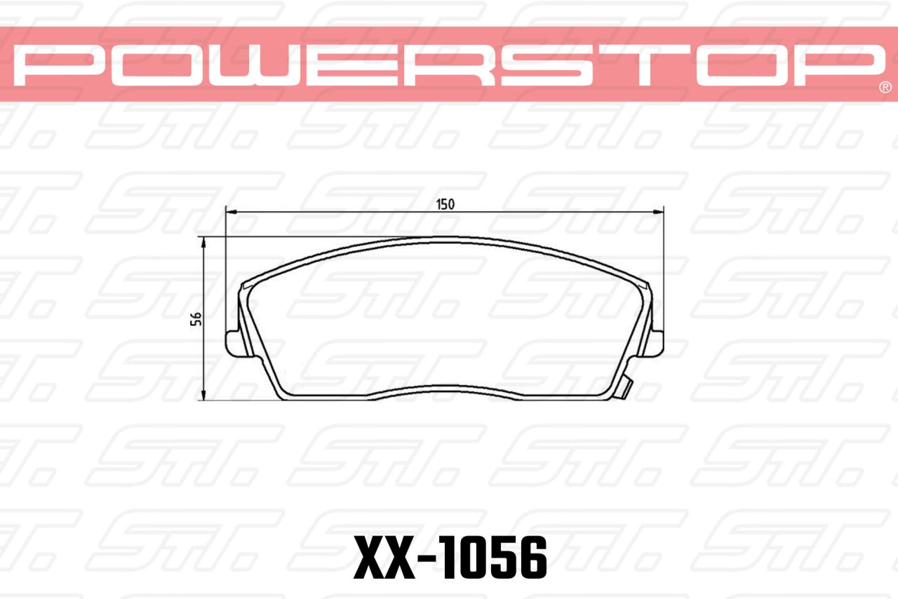 Колодки тормозные 23-1056 PowerStop Z23 передние Dodge Challenger 2007-> ; Chrysler 300C 2010->