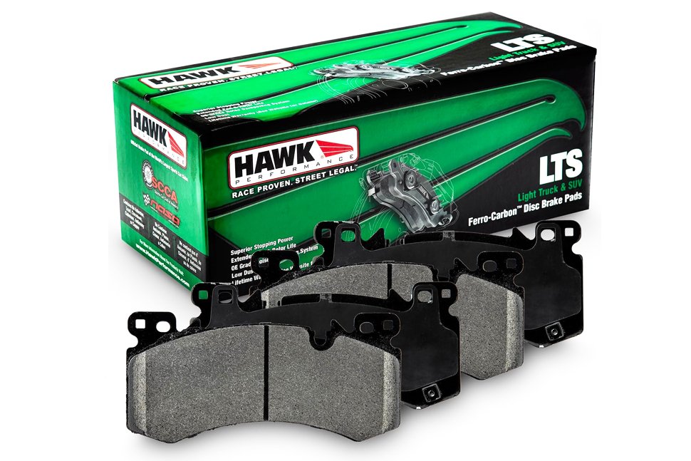 Колодки тормозные HB966Y.575 HAWK LTS CADILLAC ESCALADE Brembo 6-pot 2020->