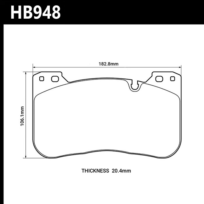Колодки тормозные HB948Z.709 HAWK PC перед BMW M5 F90; M8 F92; X5M G05; X6M G06