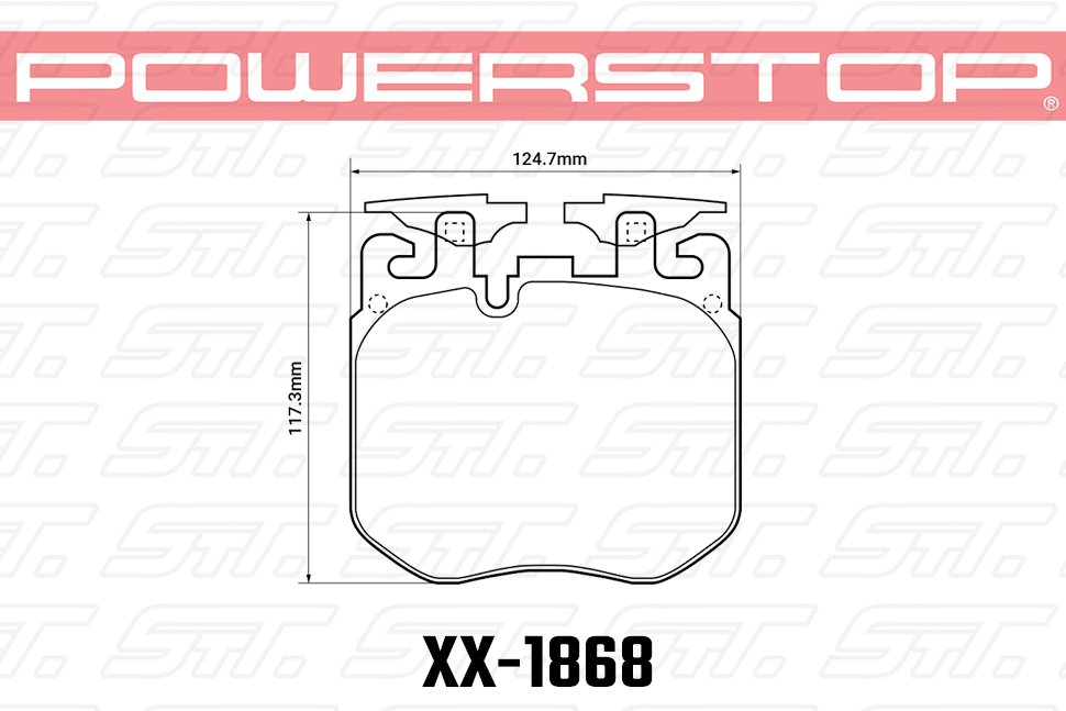 Колодки тормозные 23-1868 PowerStop Z23 передние BMW X5 G05; 3 G20, 5 G30, M Performance