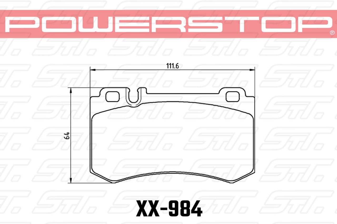 Колодки тормозные 17-984 PowerStop Z17 задние MB CLS C219; S W220; S W221; S C215; S C216; SLR R199